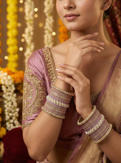 Ethnic Onion Pearl Kundan Set