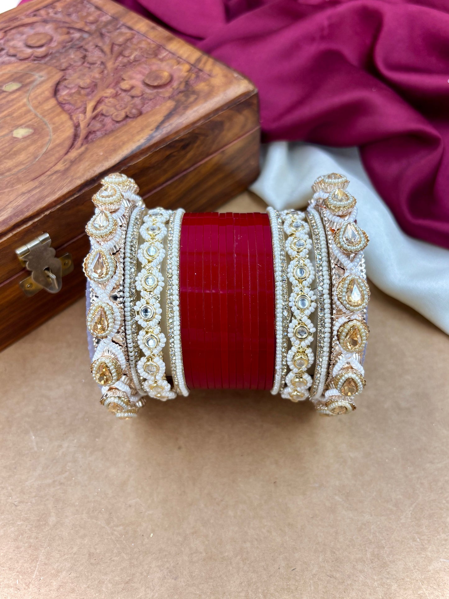 Punjabi Bridal Chooda Set – Traditional Wedding Bangles