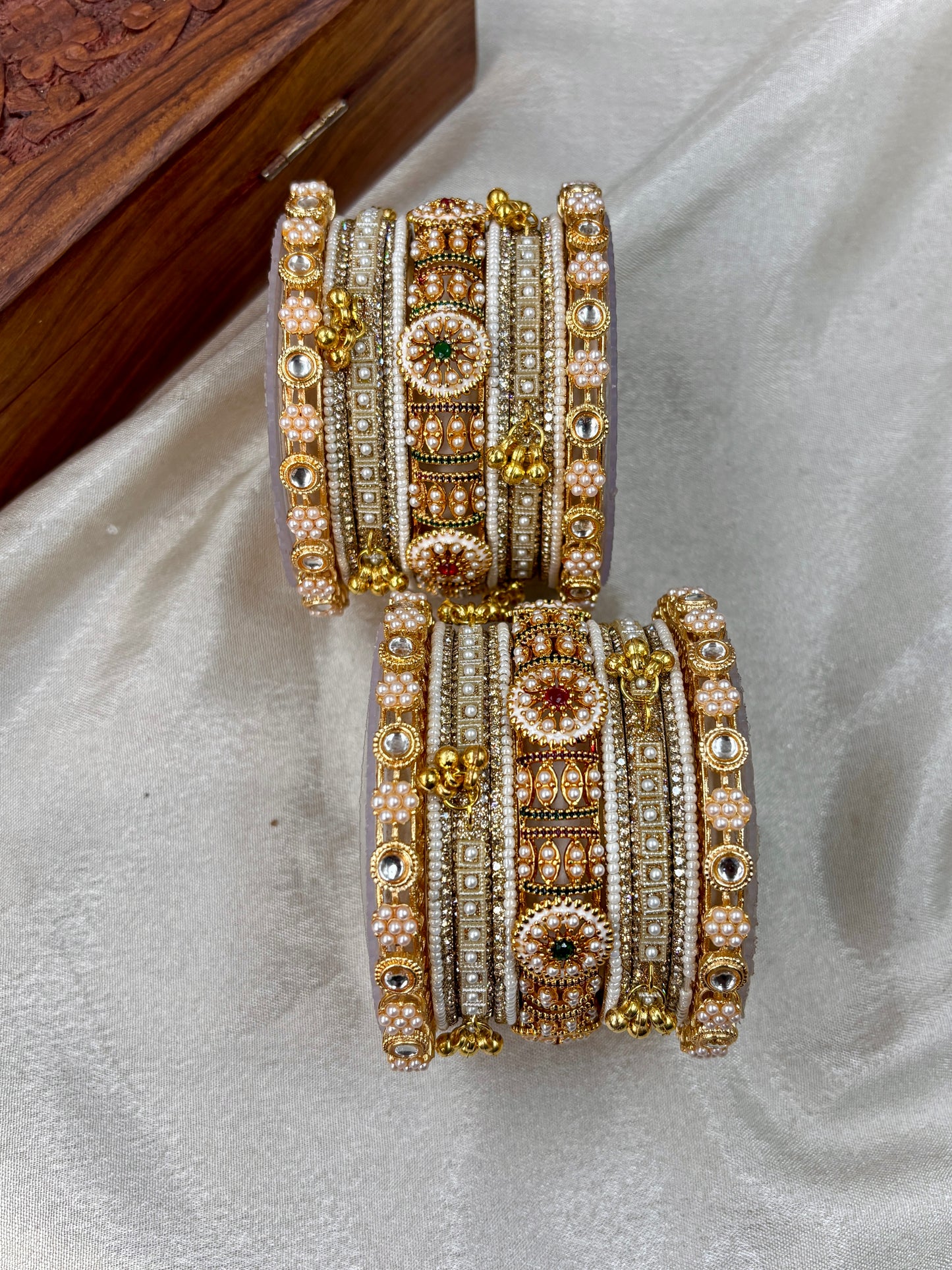 Pearl Bangles Set for Women