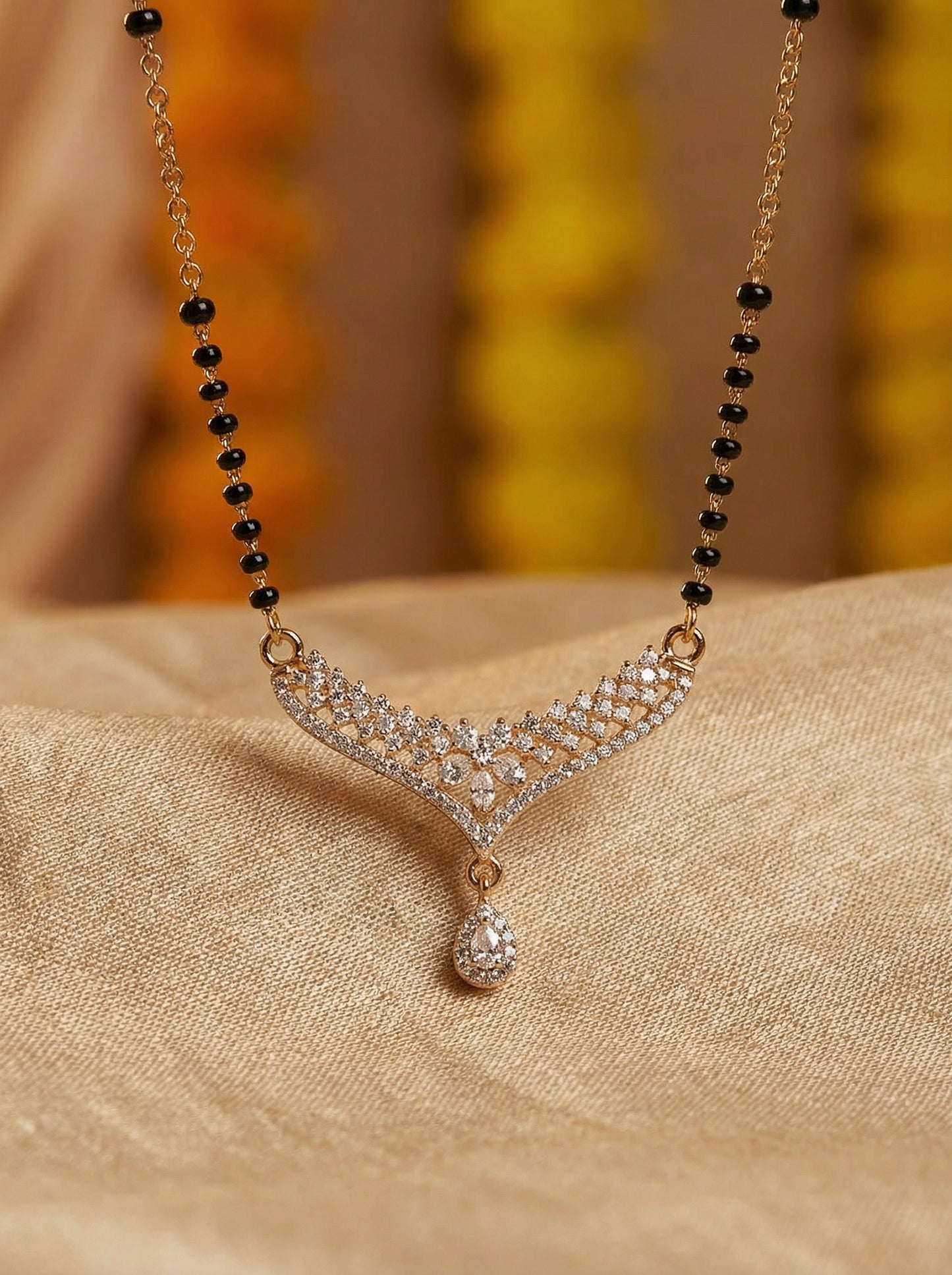 Modern American Diamond Mangalsutra for Women