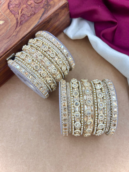 Golden Bangles Set – Bridal Ethnic Jewelry