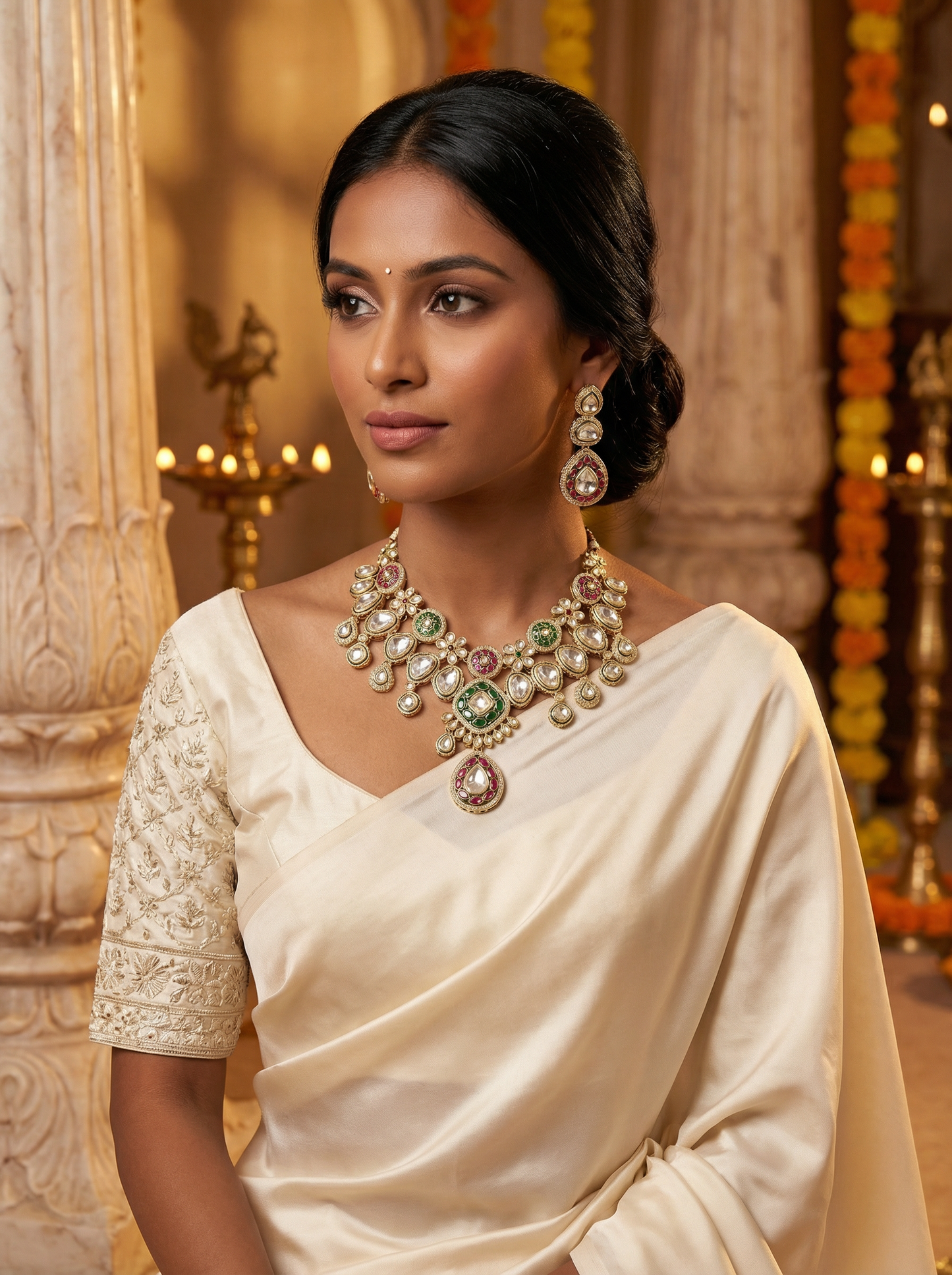Ethnic Polki Kundan Choker Necklace – Wedding Collection