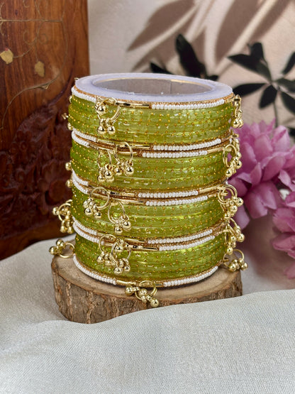 Kashmiri Ghunghroo Bangle Set - PISTA