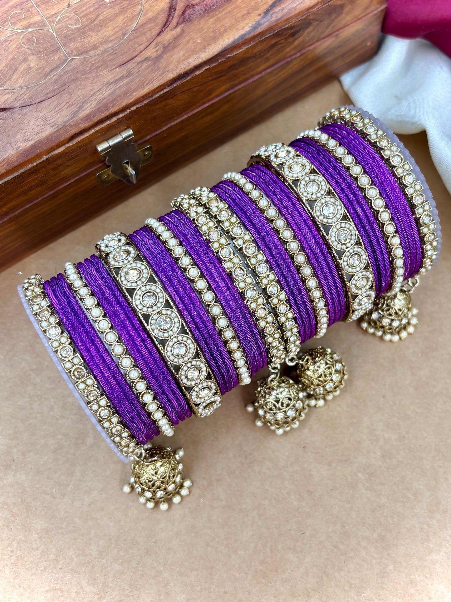 Ethnic Jamli Antique Finish Bangles Set