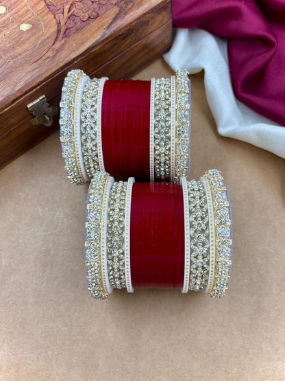 Premium Diamond Punjabi Bridal Chura