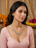 Ethnic Antique Pink Necklace Set