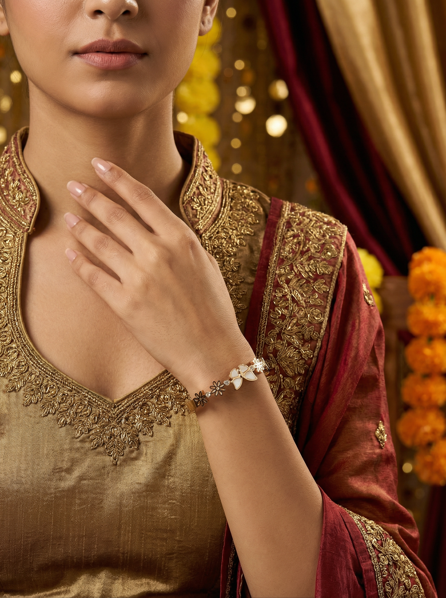 Elegant Rose Gold Chain Bracelet – Anti-Tarnish Finish