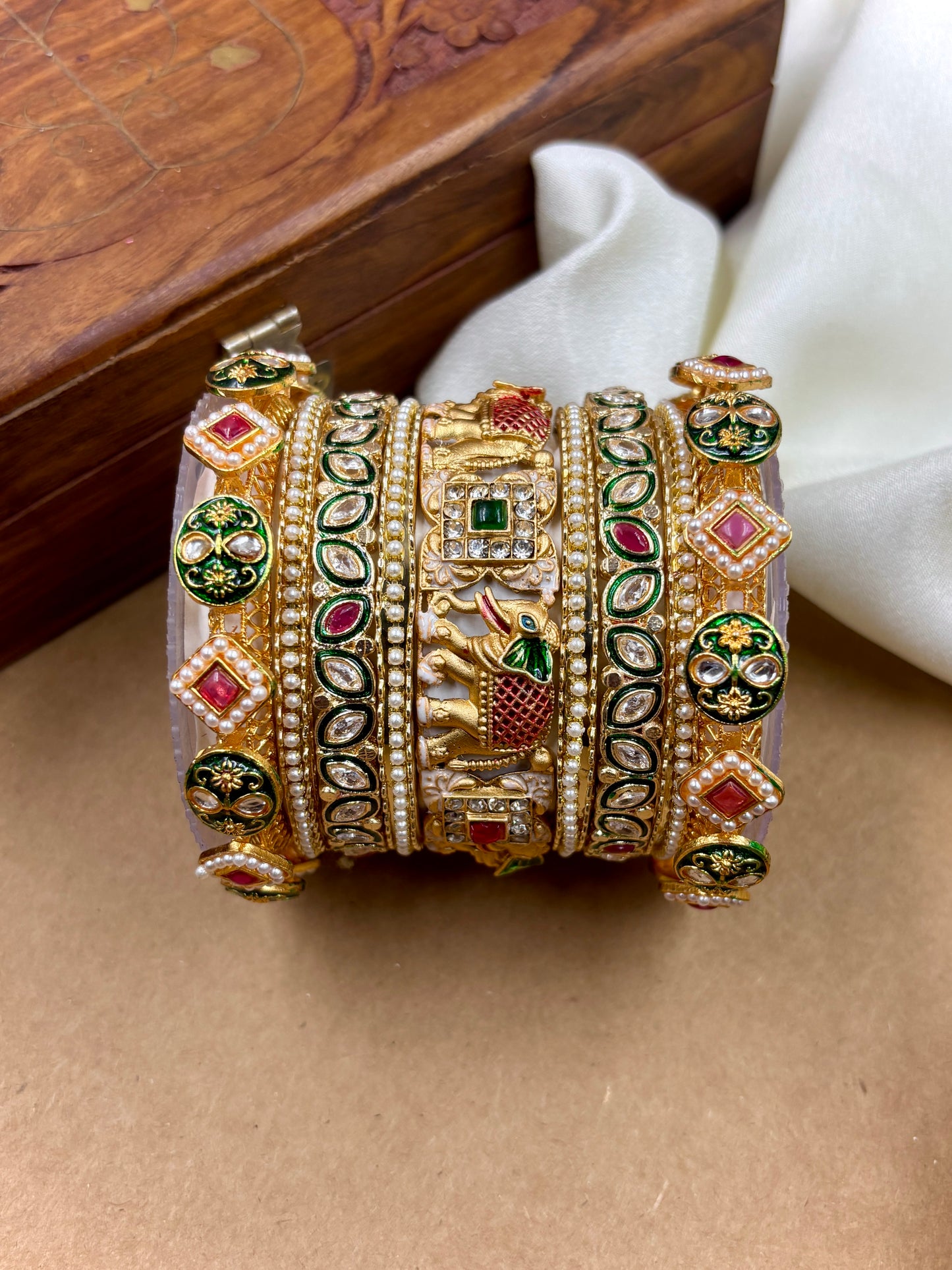 Polki Heritage Bridal Bangles