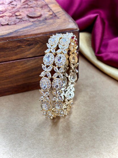 Gold AD Ethnic Bangles