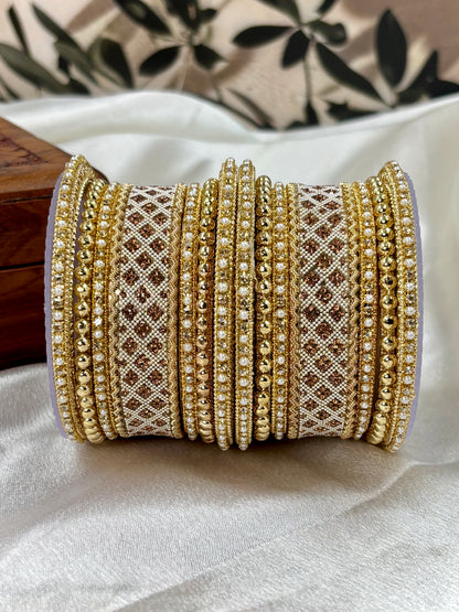 Traditional Golden Bangles Set