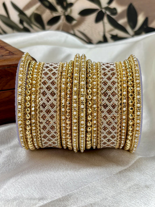 Traditional Golden Bangles Set