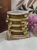 Kashmiri Ghunghroo Bangle Set - MEHANDI