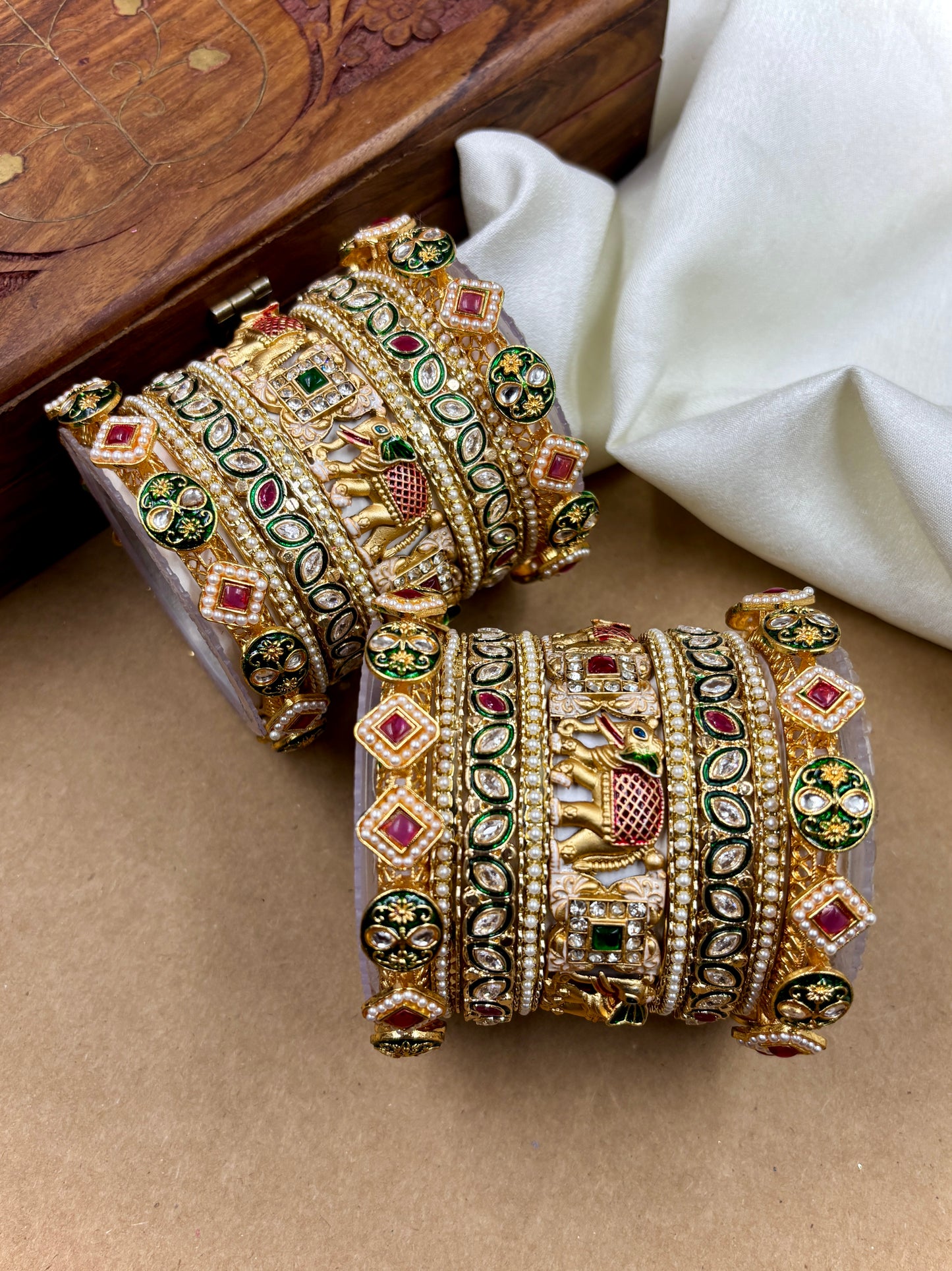 Polki Heritage Bridal Bangles