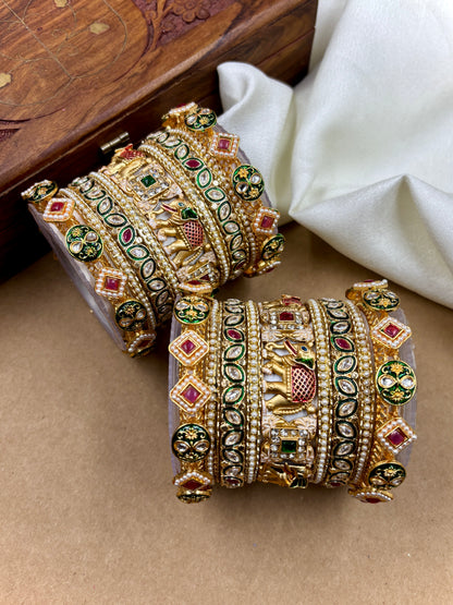 Polki Heritage Bridal Bangles