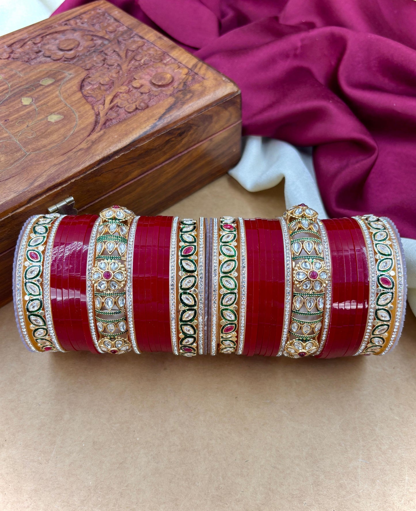 Polki Kundan Punjabi Bridal Chuda