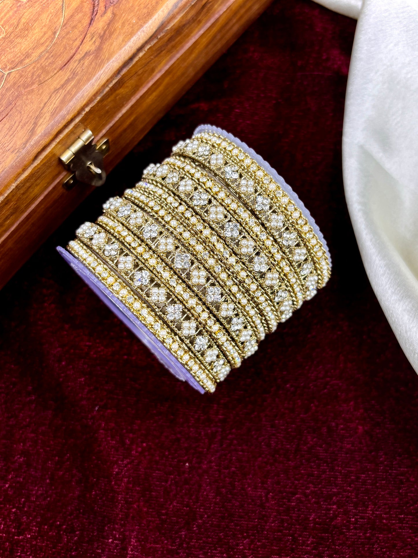 Antique Pearl Bangles Set