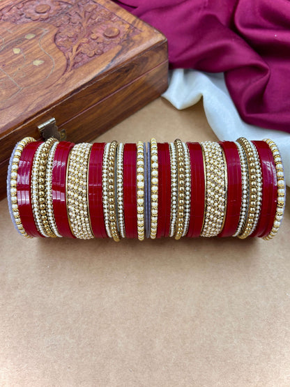 Elegant Pearl Punjabi Wedding Chuda