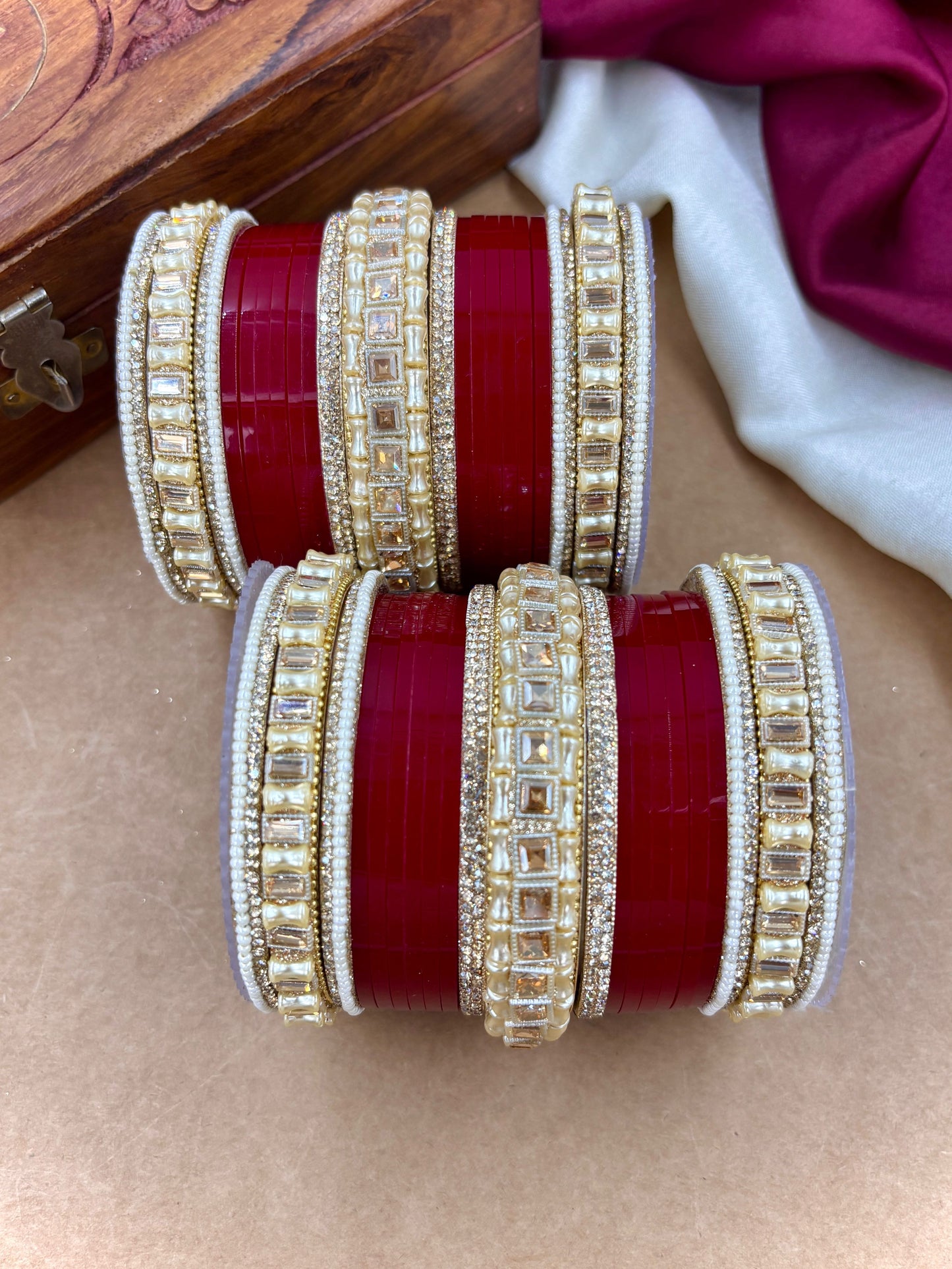Designer Pearl Punjabi Bridal Chura