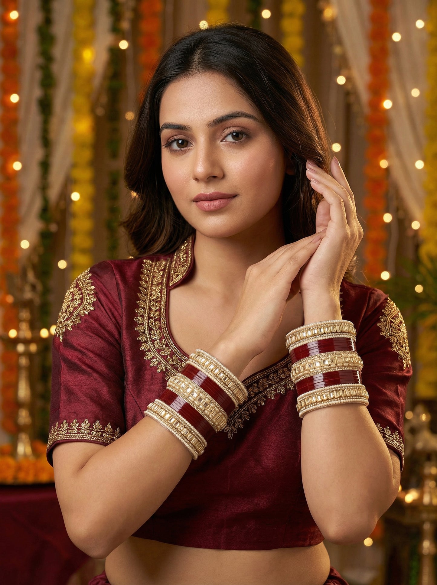 Designer Pearl Punjabi Bridal Chura