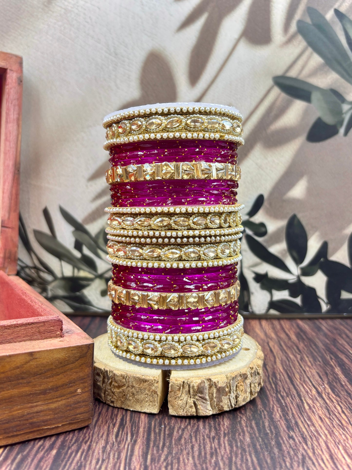 New Arrival Ethnic Glass Bangles Set