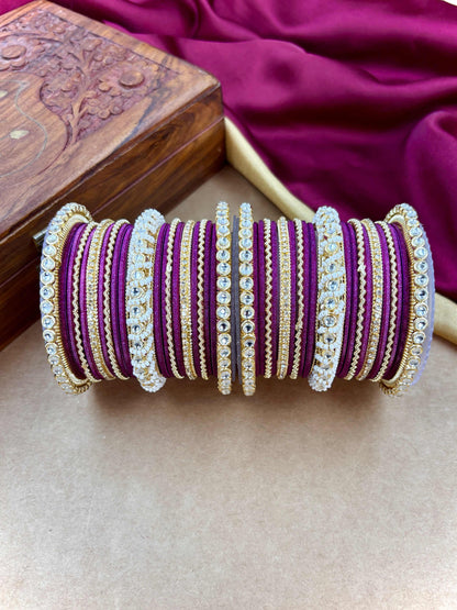 Ethnic Falsa Pearl Kundan Set