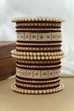 Pearl & Diamond Bangle Set