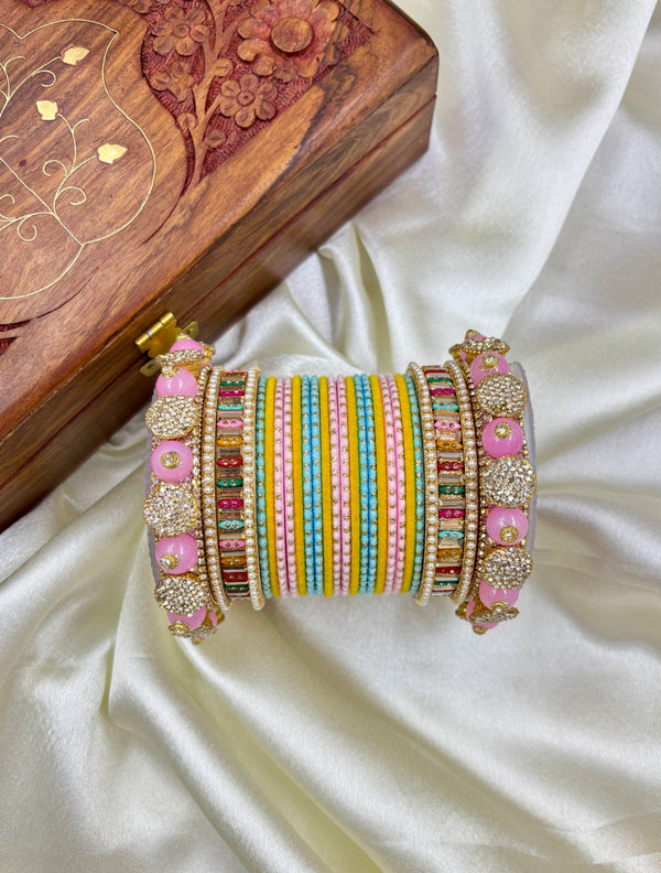 Elegant Multicolor Bridal Chooda Set