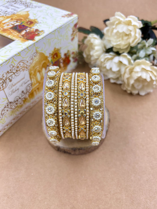 Wedding Wear Gold Bangles Set for Women