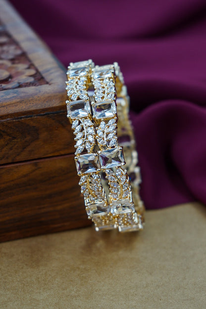 Decorative bracelet with crystals on a wooden surface By hitesh bangles