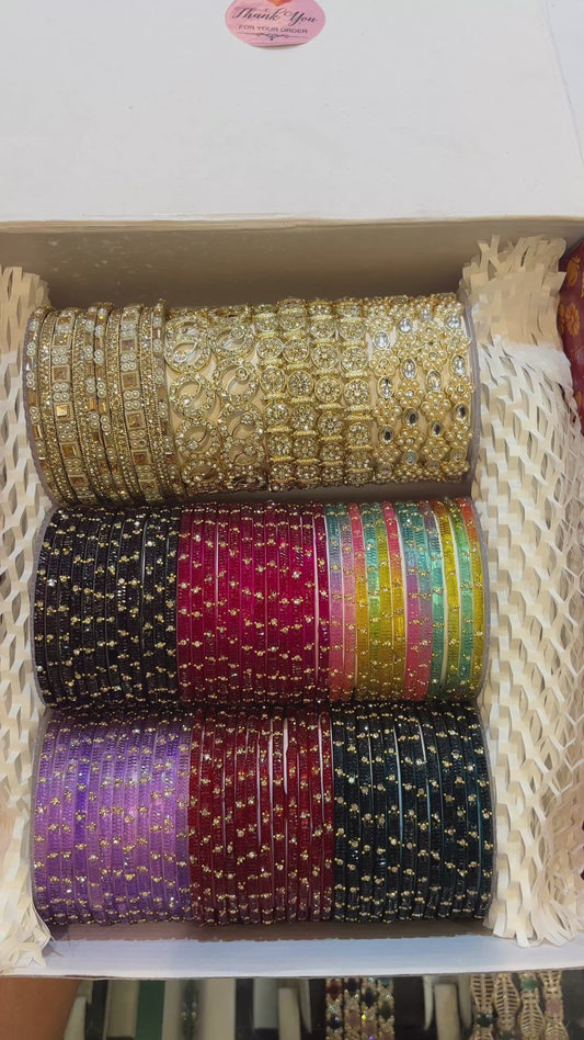 Glass Combo Bangles Box