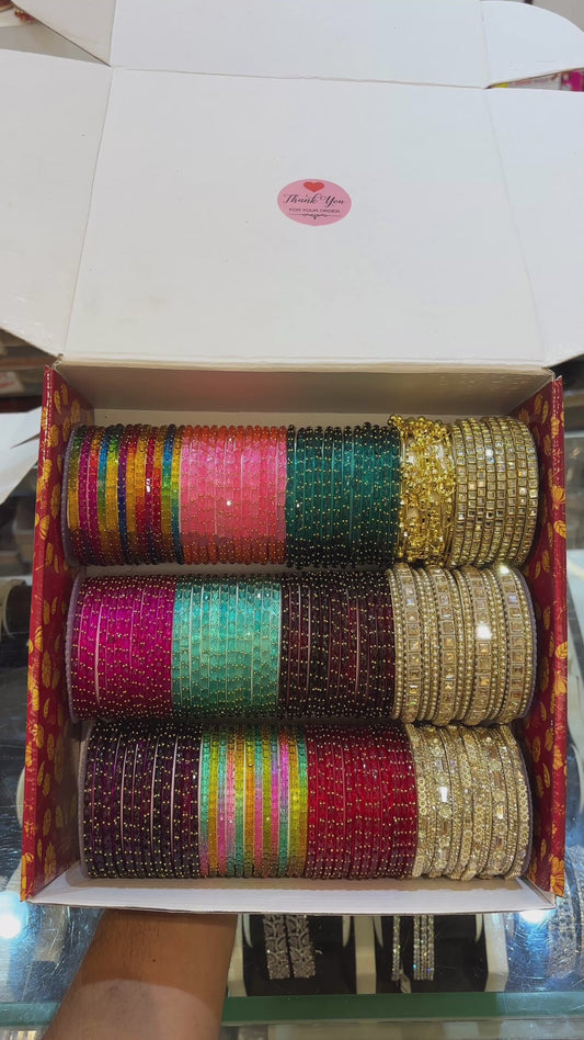 Glass Bangles Combo Box