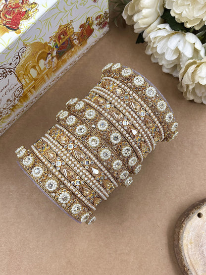 Wedding Wear Gold Bangles Set for Women