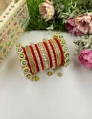 Kundan Hanging Bangle Set