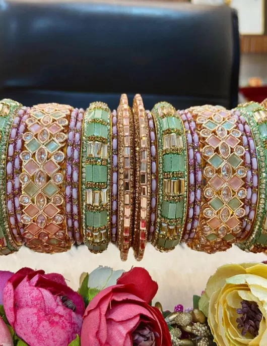 Metal Bangles Set 46