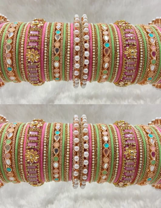 Metal Bangles Set 136