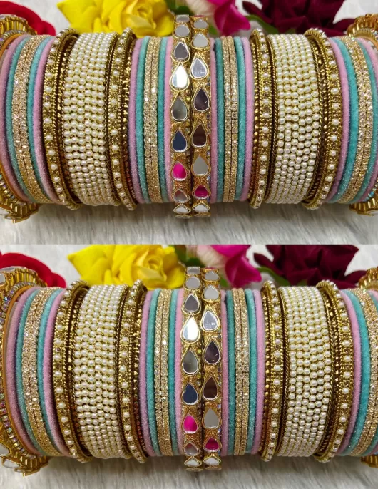 Metal Bridel Bangles Set 75